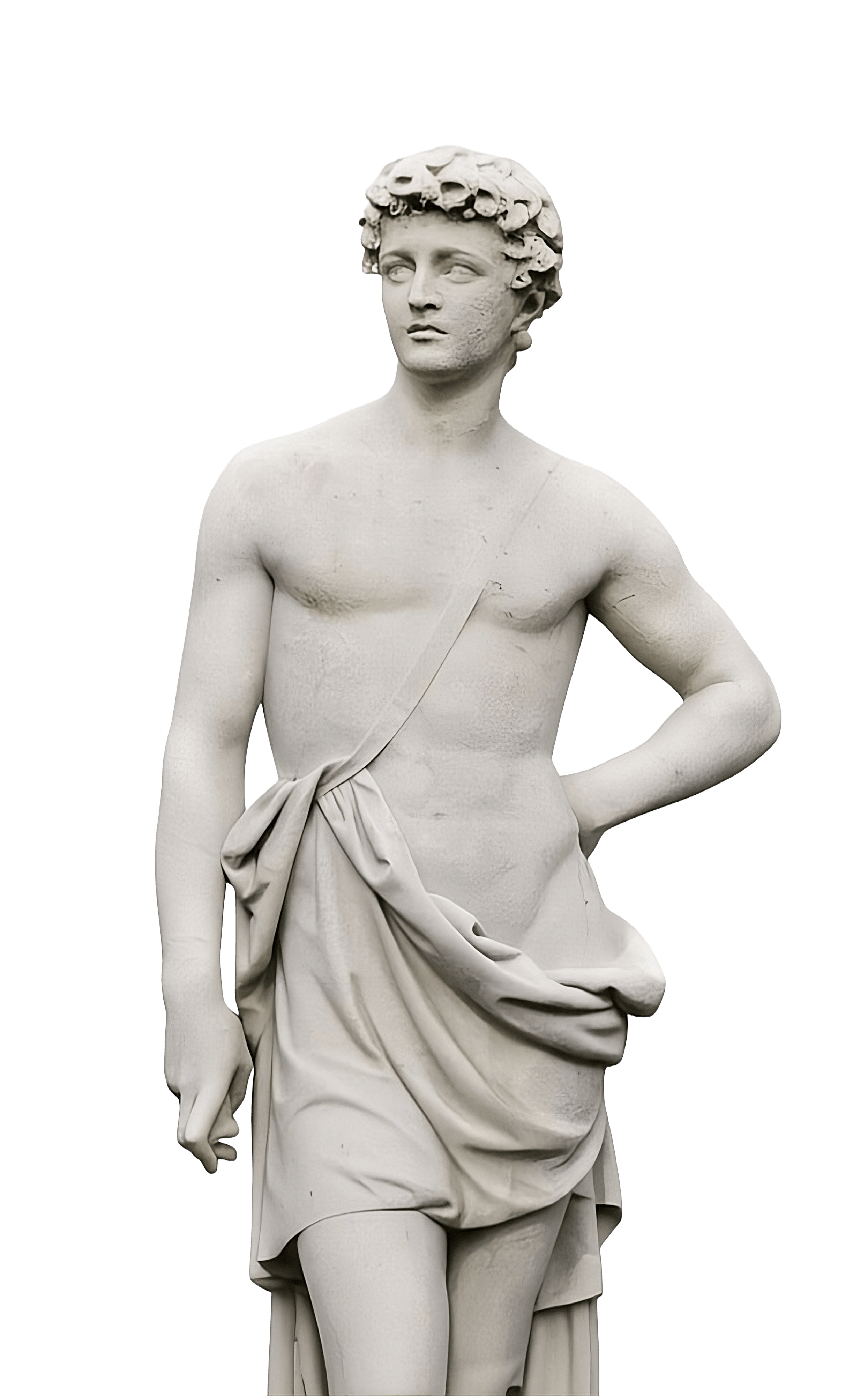 Artistic portrait representing the myth of Adonis